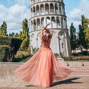 Salmon color XS gown / maxi dress